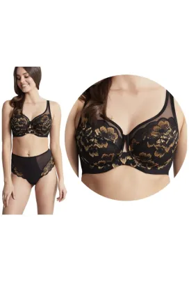 Panache Sabrina noir gold high apex biustonosz soft