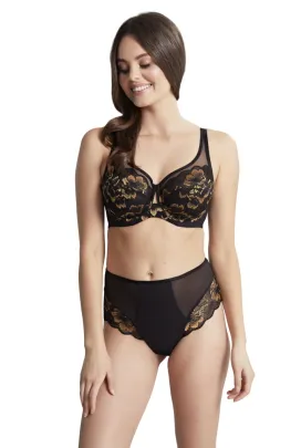 Panache Sabrina noir gold high apex biustonosz soft