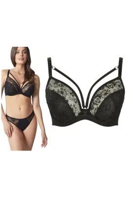 Panache Yasmin black biustonosz soft plunge