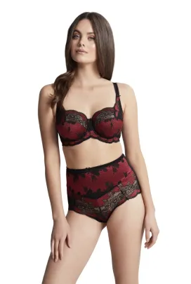 Panache Clara noir/ruby biustonosz soft na fiszbinach