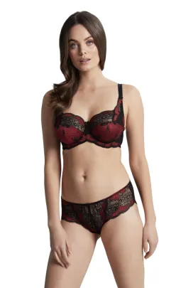 Panache Clara noir/ruby biustonosz soft na fiszbinach