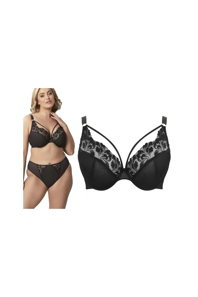 Sculptresse by Panache Jaida black biustonosz soft plunge