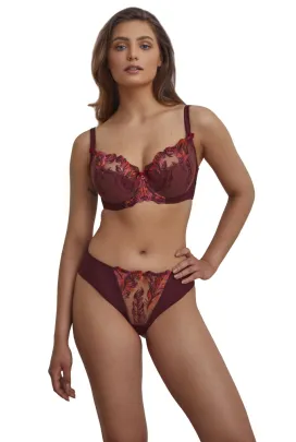 Dalia Gwen K24 bordo-liście biustonosz semi-soft