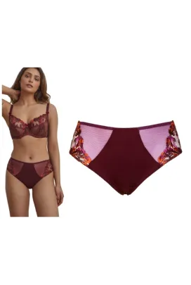 Dalia Gwen bordo-liście figi maxi