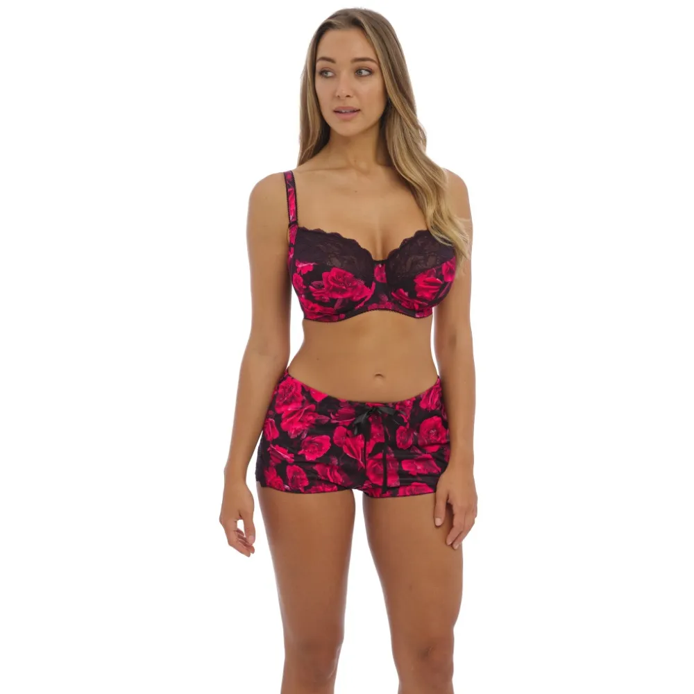 Fantasie Lucia noir róże biusstonosz soft