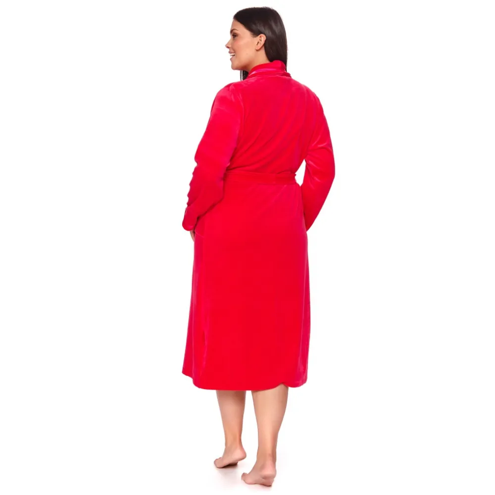 Doctor Nap SWA1078 szlafrok długi hot pink