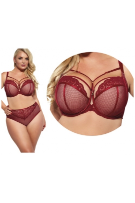 KrisLine Amore bordeaux semi-soft biustonosz