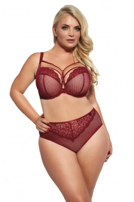 KrisLine Amore bordeaux semi-soft biustonosz