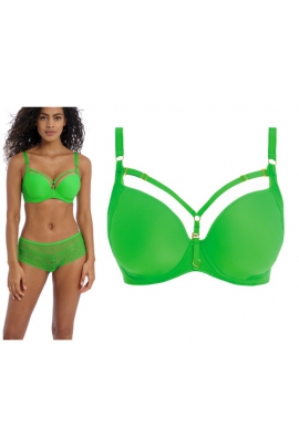 Freya Temptress poison green deco plunge biustonosz usztywniany