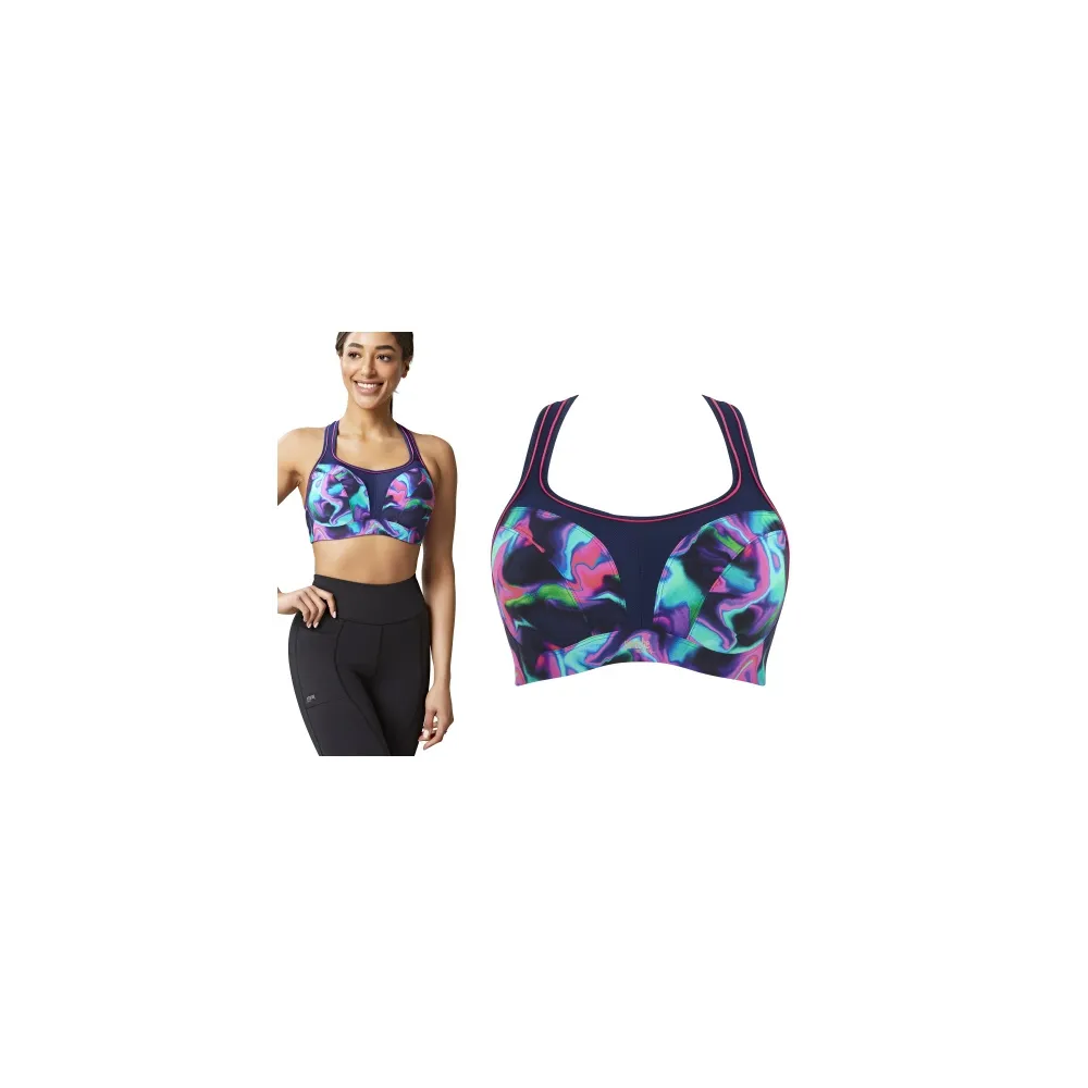 Panache Sport cyber swirl biustonosz sportowy z fiszbinami