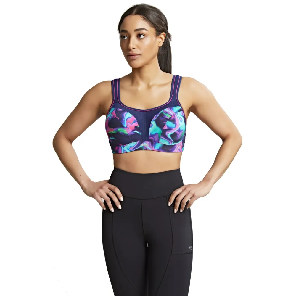 Panache Sport cyber swirl biustonosz sportowy z fiszbinami