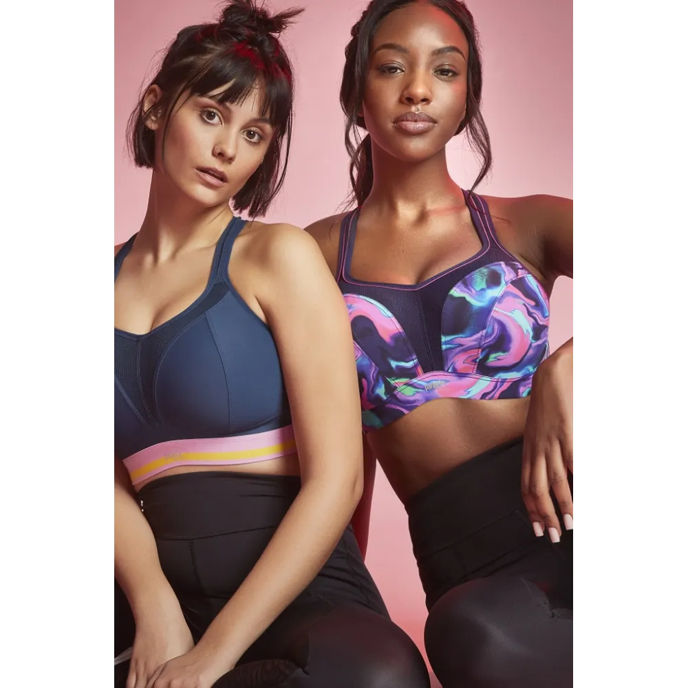 Panache Sport cyber swirl biustonosz sportowy z fiszbinami