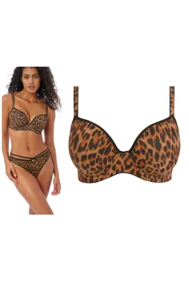 Freya Wild Side leopard moulded biustonosz usztywniany