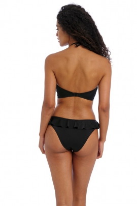 Freya Jewel Cove plain black bandeau biustonosz do stroju kąpielowego