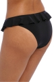 Freya Jewel Cove plain black figi italini z falbanką do stroju kąpielowego