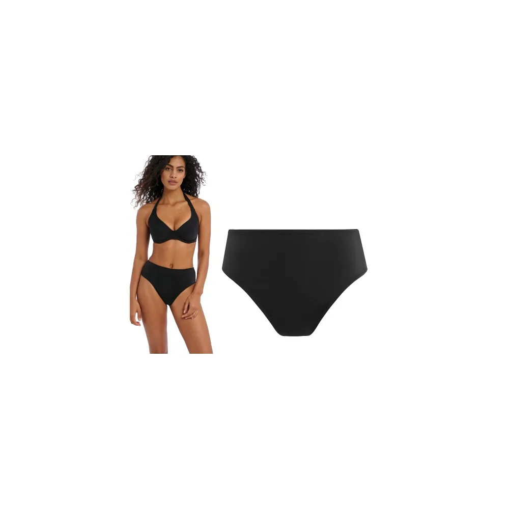 Freya Jewel Cove plain black figi wysokie do stroju kąpielowego