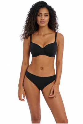 Freya Jewel Cove plain black sweetheart biustonosz do stroju kąpielowego