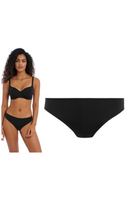 Freya Jewel Cove plain black figi bikini do stroju kąpielowego