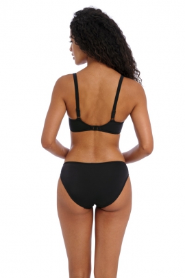 Freya Jewel Cove plain black figi bikini do stroju kąpielowego