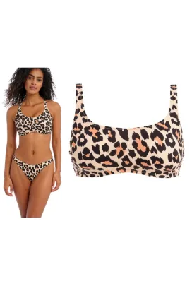 Freya Animal Instinct natural bralette biustonosz do stroju kąpielowego