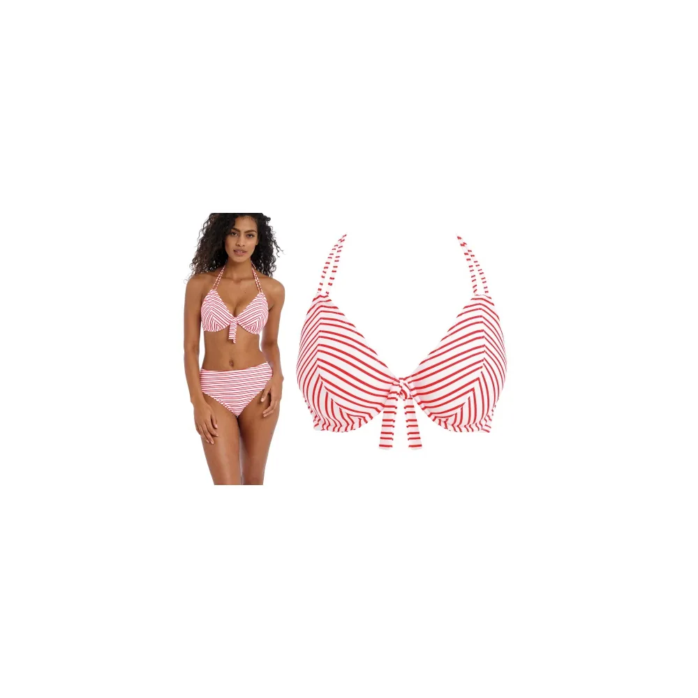 Freya New shores chilli halter wiązany na szyję biustonosz do stroju kąpielowego