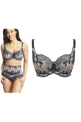 Panache Clara navy/pearl biustonosz soft na fiszbinach