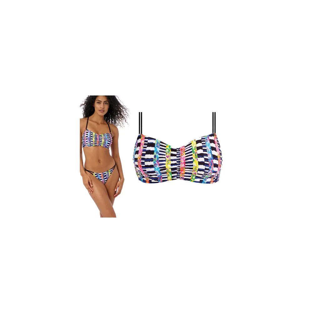 Freya Electro Rave multi bralette biustonosz do stroju kąpielowego