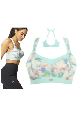 Panache Sport boho print biustonosz sportowy z fiszbinami