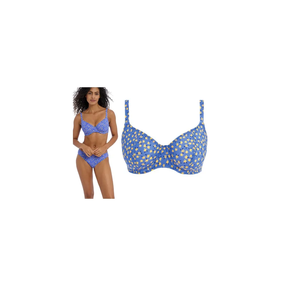 Freya Garden Disco bluebell soft plunge biustonosz do stroju kąpielowego