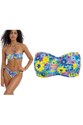 Freya Garden Disco multi bandeau biustonosz do stroju kąpielowego