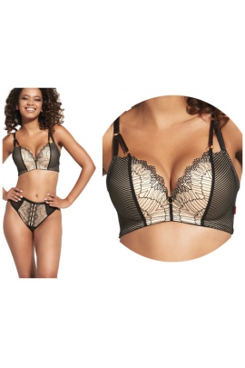 KrisLine Passion black brassieresmart biustonosz push-up