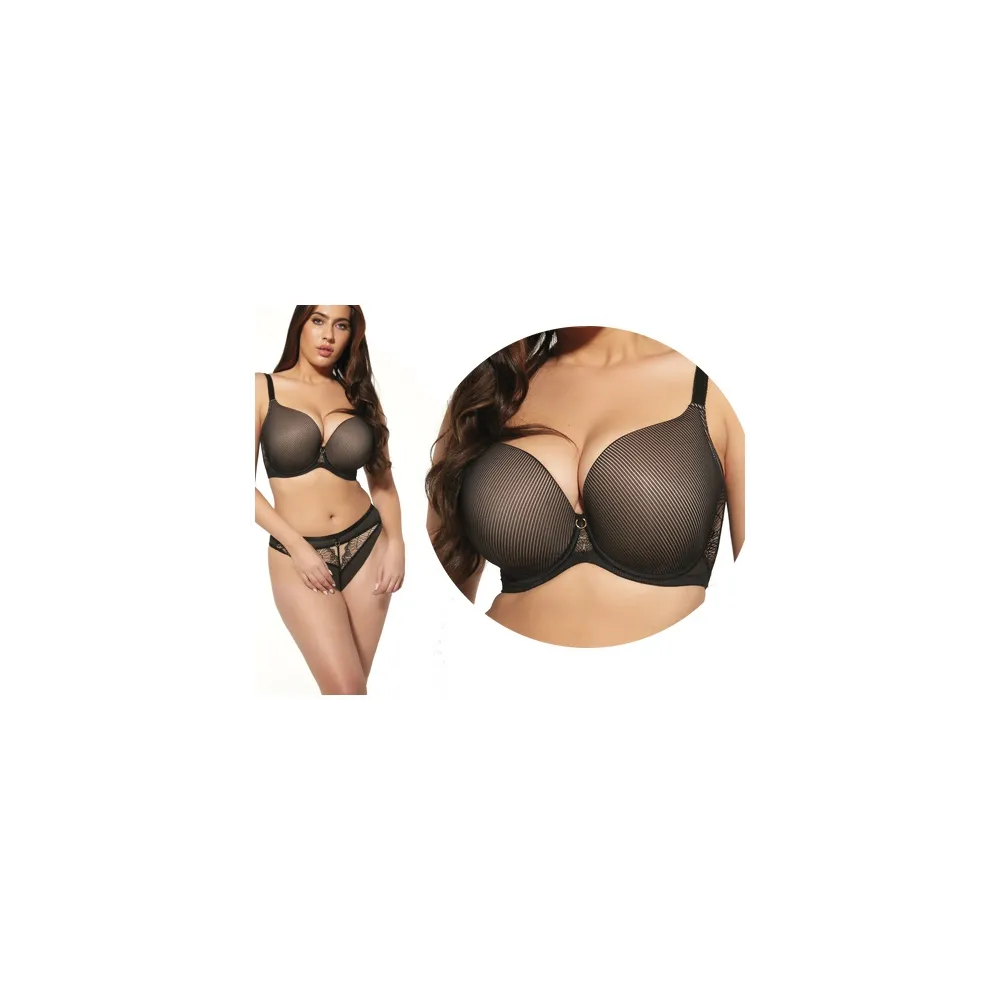 KrisLine Passion black braultrat biustonosz usztywniany
