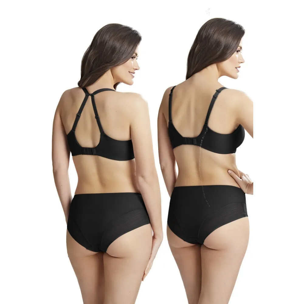 Panache Serene noir biustonosz full cup figi wysokie