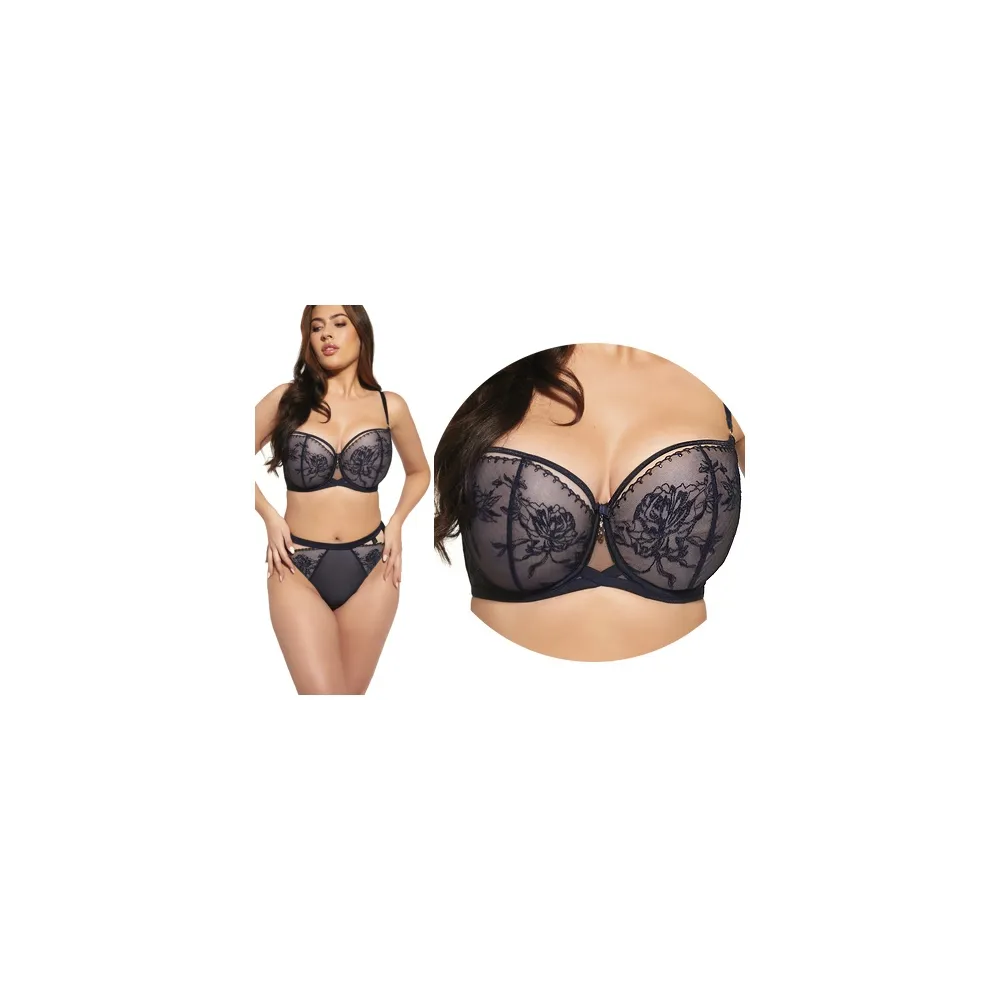 KrisLine Chloe nightblue half-cup biustonosz soft