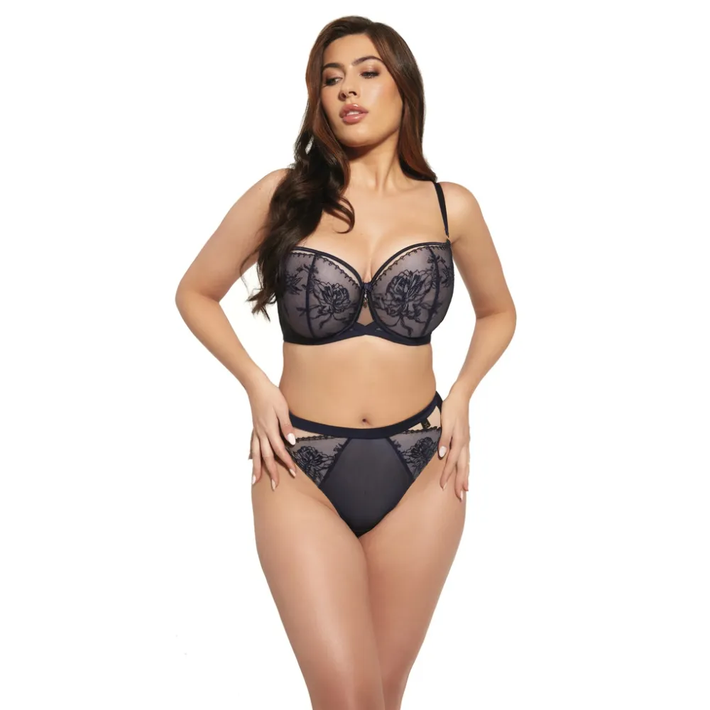KrisLine Chloe nightblue half-cup biustonosz soft