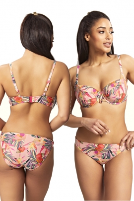 Panache Paradise pink tropical soft biustonosz do stroju kąpielowego