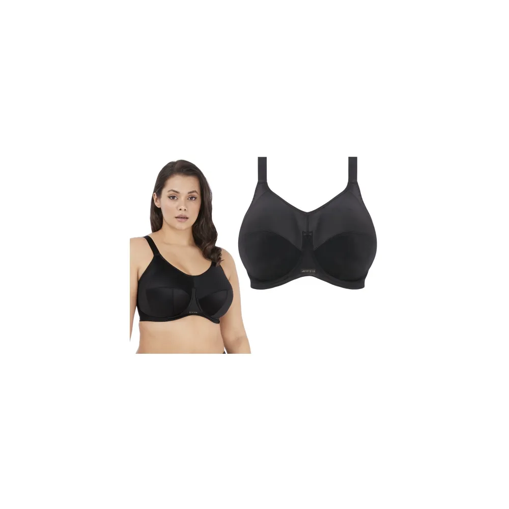 Elomi Energise black biustonosz sportowy soft