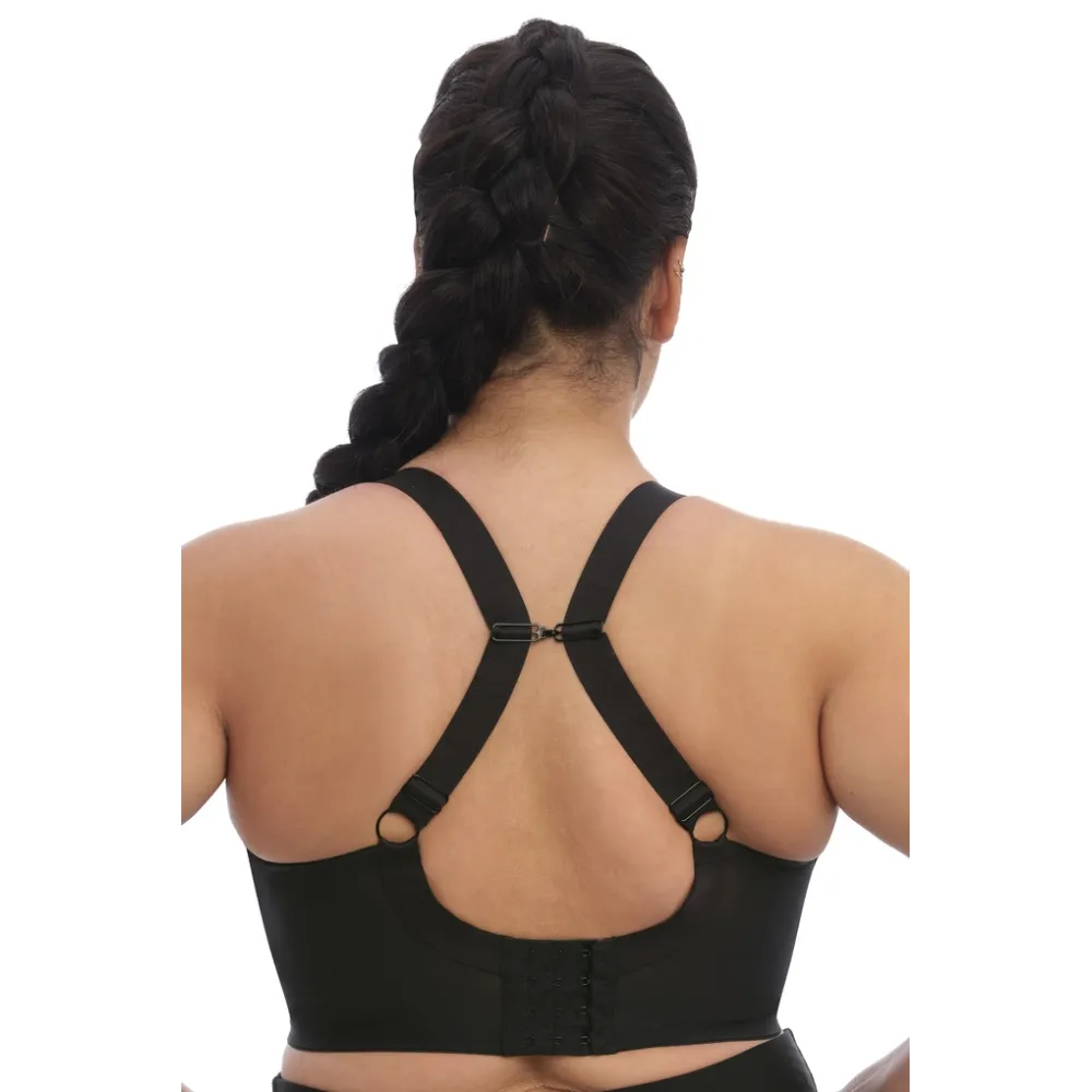 Elomi Energise black biustonosz sportowy soft