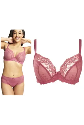 Panache Ana  berry pink biustonosz z niskim mostkiem