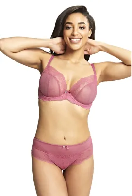 Panache Ana  berry pink biustonosz z niskim mostkiem