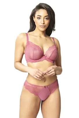 Panache Ana  berry pink biustonosz z niskim mostkiem