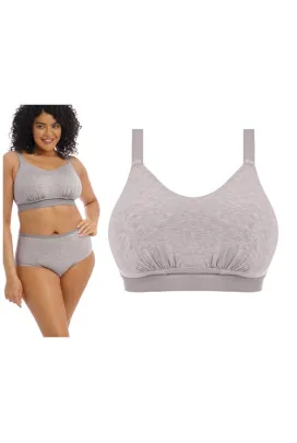 Elomi Downtime grey marl biustonosz bralette bez fiszbin