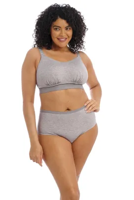 Elomi Downtime grey marl biustonosz bralette bez fiszbin