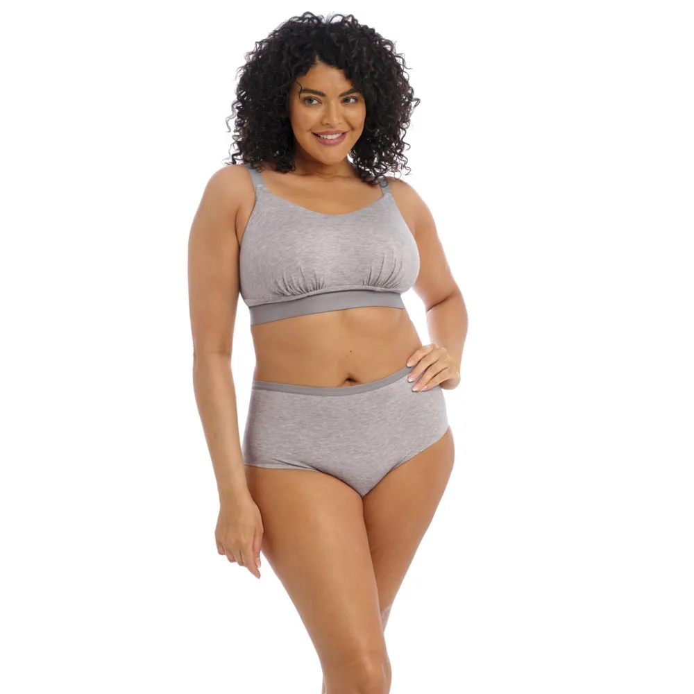 Elomi Downtime grey marl biustonosz bralette bez fiszbin