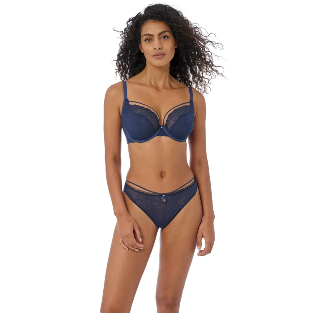 Freya Catwalk granatowe  stringi