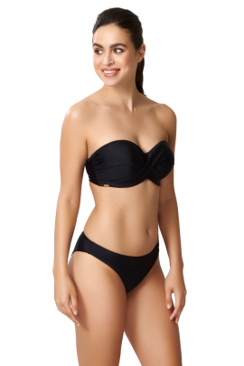 Panache Anya Riva black bandeau biustonosz do stroju kąpielowego