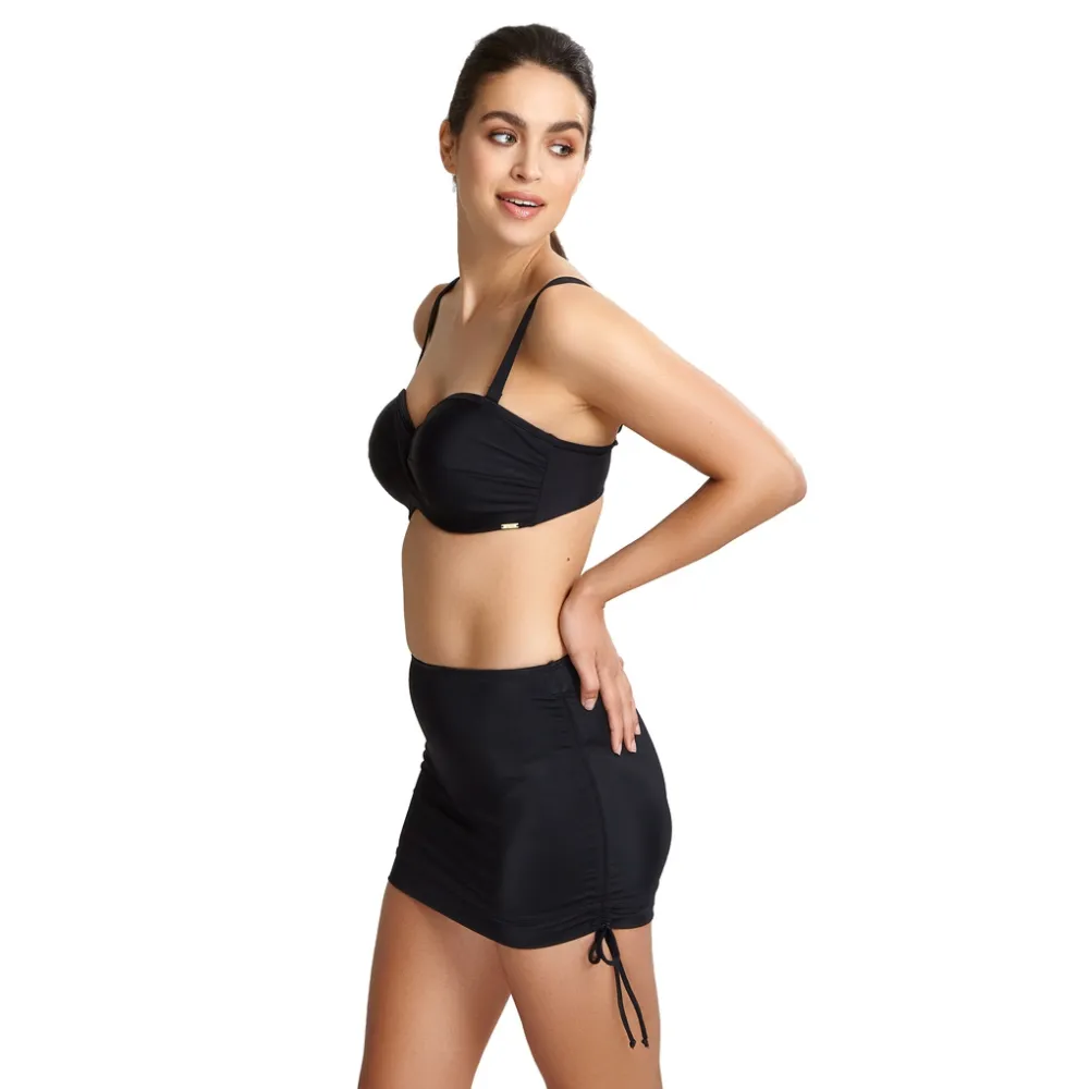 Panache Anya Riva black bandeau biustonosz do stroju kąpielowego