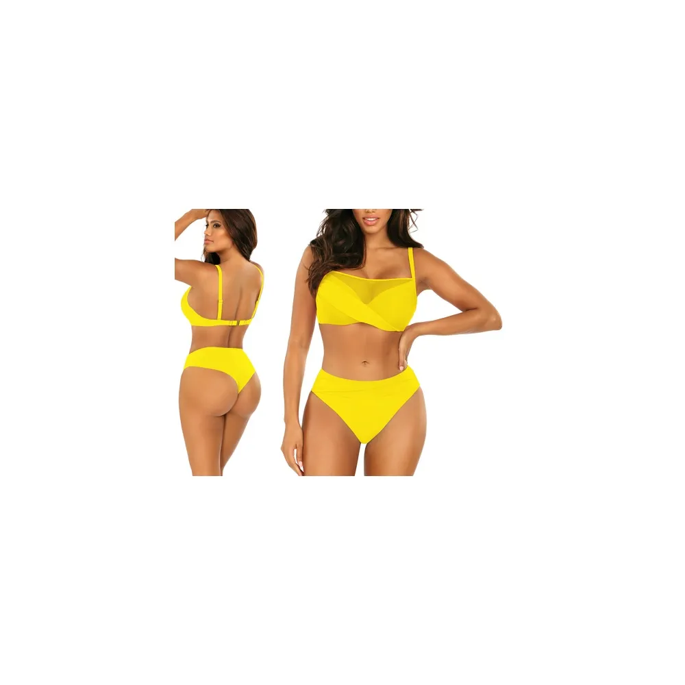 Self 1002N2 21 żółty bikini komplet strój kąpielowy 2cz