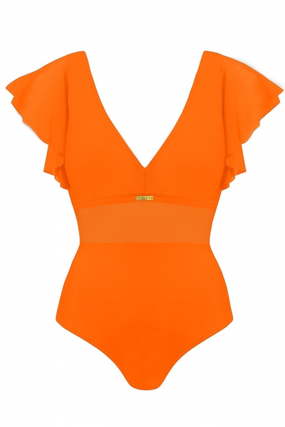 Self 1086S 26C pomarańcz strój kąpielowy jednoczęściowy