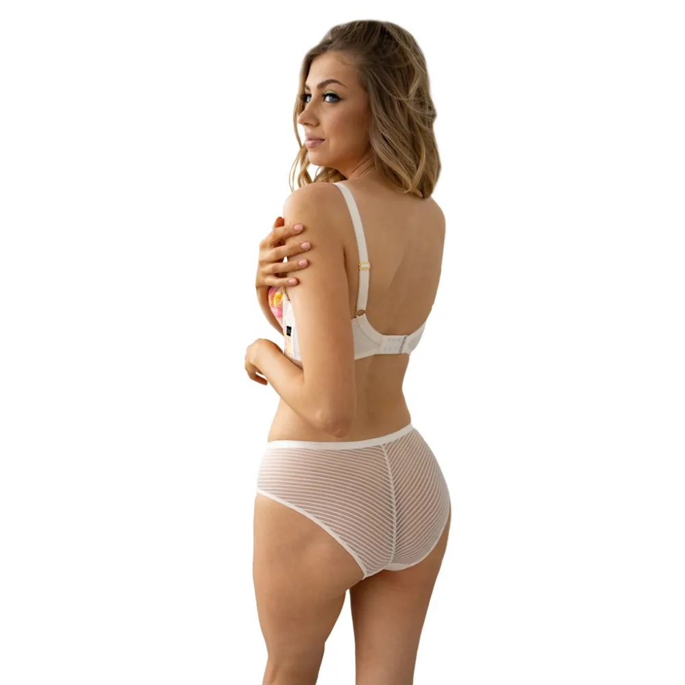 KrisLine Cocofleur cream half cup biustonosz soft